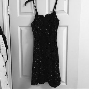 Francesca’s Black And White Polka Dot Dress